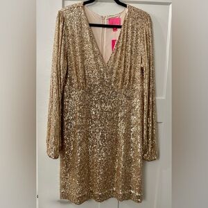 Lilly Pulitzer Reagan Sequin V-Neck Dress